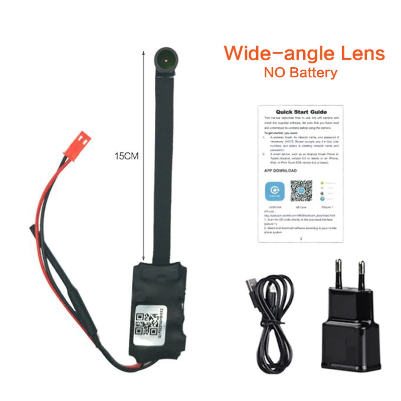 HD 1080P DIY Portable 4K WiFi IP Mini Camera Motion Detection Remote View P2P wireless Micro Camcorder Loop Recording with batt