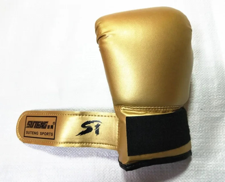 1 Pairs Kids Boxing Gloves Breathable PU Leather for Punching Bag Training Muay Thai Karate Sparring Youth Hand Protection