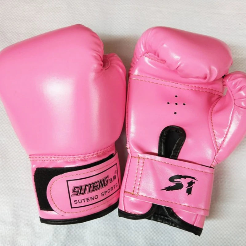 1 Pairs Kids Boxing Gloves Breathable PU Leather for Punching Bag Training Muay Thai Karate Sparring Youth Hand Protection