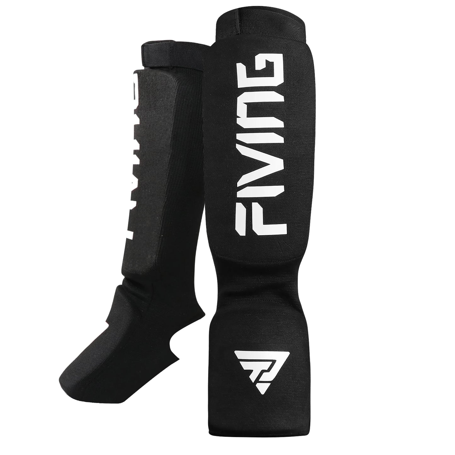 Sanda shin guards, Muay Thai, MMA fighting, training, instep protection, leg shin guards, boxing equipment.
