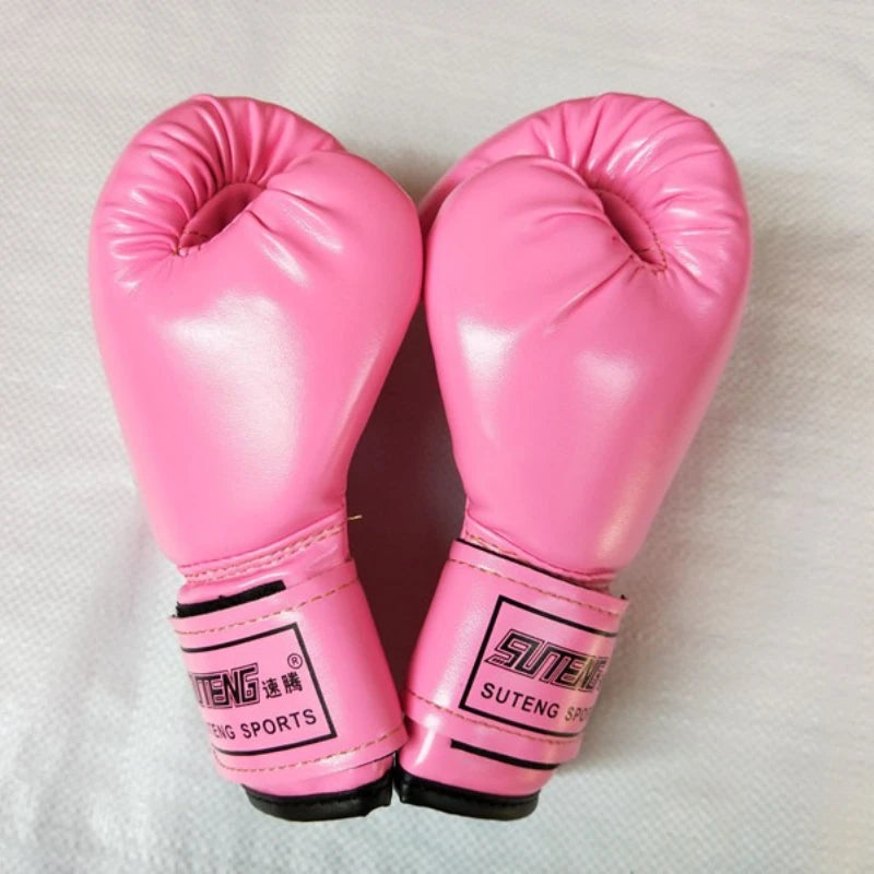 1 Pairs Kids Boxing Gloves Breathable PU Leather for Punching Bag Training Muay Thai Karate Sparring Youth Hand Protection