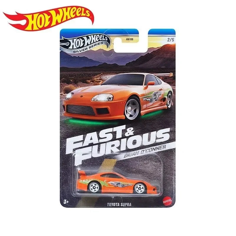 Hot Wheels Fast & Furious HNR88 Series Alloy Car Model 1/64 Toyota Subaru Mitsubishi Simulation Cars Model Custom Birthday Gift