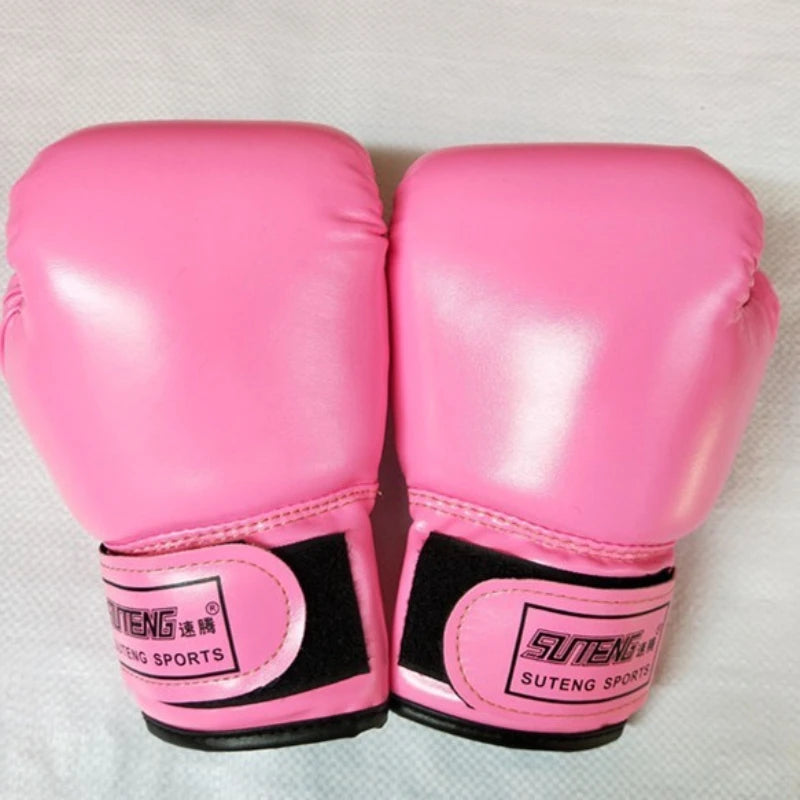 1 Pairs Kids Boxing Gloves Breathable PU Leather for Punching Bag Training Muay Thai Karate Sparring Youth Hand Protection