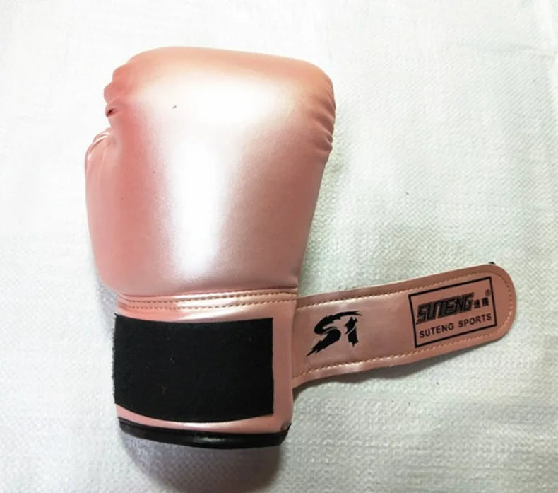 1 Pairs Kids Boxing Gloves Breathable PU Leather for Punching Bag Training Muay Thai Karate Sparring Youth Hand Protection