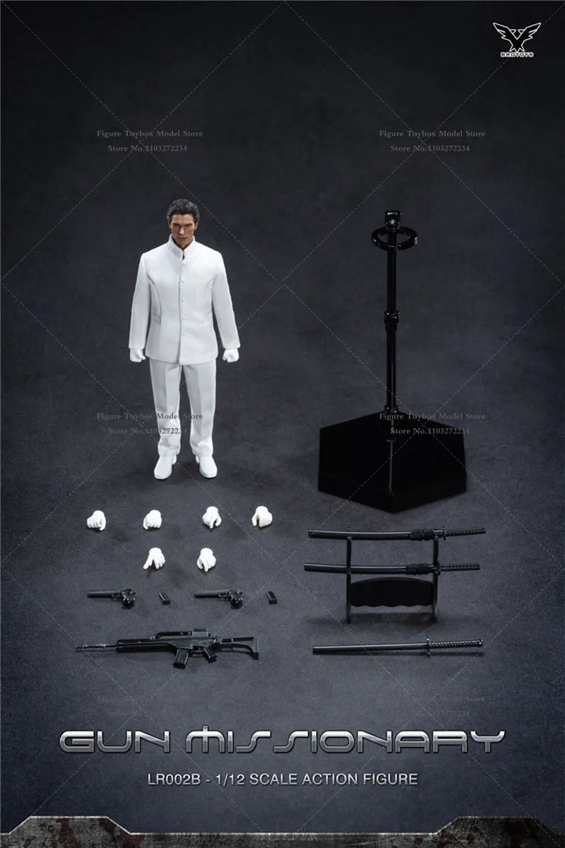 Limited BROTOYS LR002 1/12 Scale 6 inch Judgment of The Doom Gun Fighting Missionary Anime Action Figure Toy Gift Model Collect