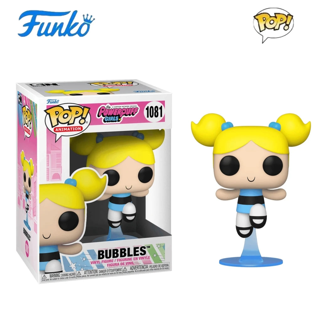 The Powerpuff Girls Figures Blossom Bubbles Buttercup #1080 1081 1082Funko Pop Vinyl Figure Collectible Limited Edition Toy Gift