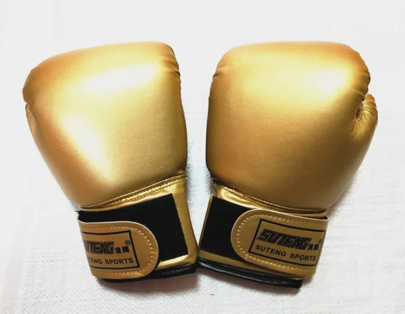 1 Pairs Kids Boxing Gloves Breathable PU Leather for Punching Bag Training Muay Thai Karate Sparring Youth Hand Protection