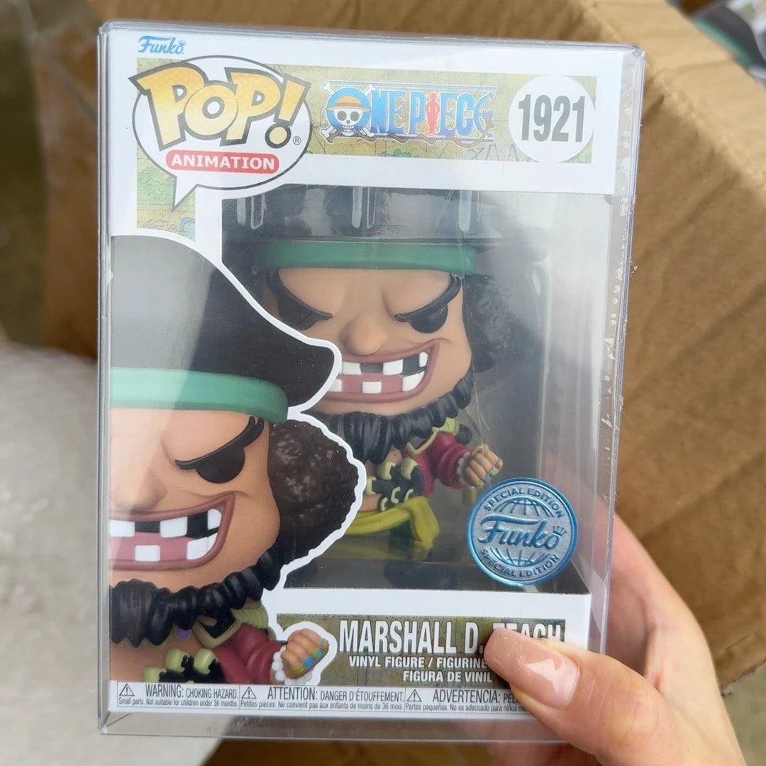 One Piece Anime Figure Marshall D Teach 1921 Vinyl Figures Funko Pop 5.05 inch Figurine Collectible Limited Edition Model Toy