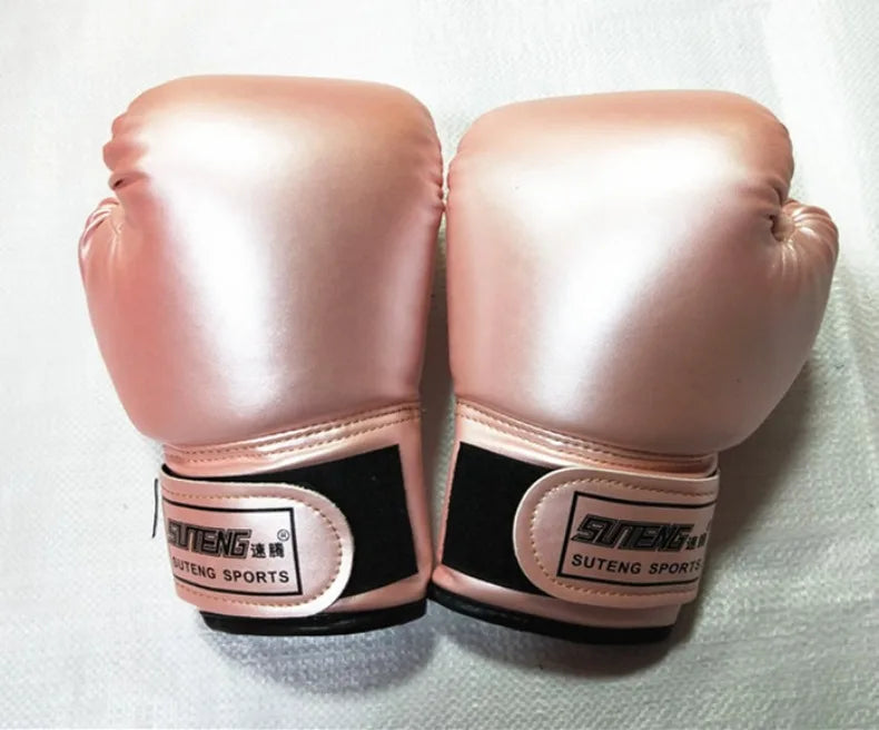 1 Pairs Kids Boxing Gloves Breathable PU Leather for Punching Bag Training Muay Thai Karate Sparring Youth Hand Protection