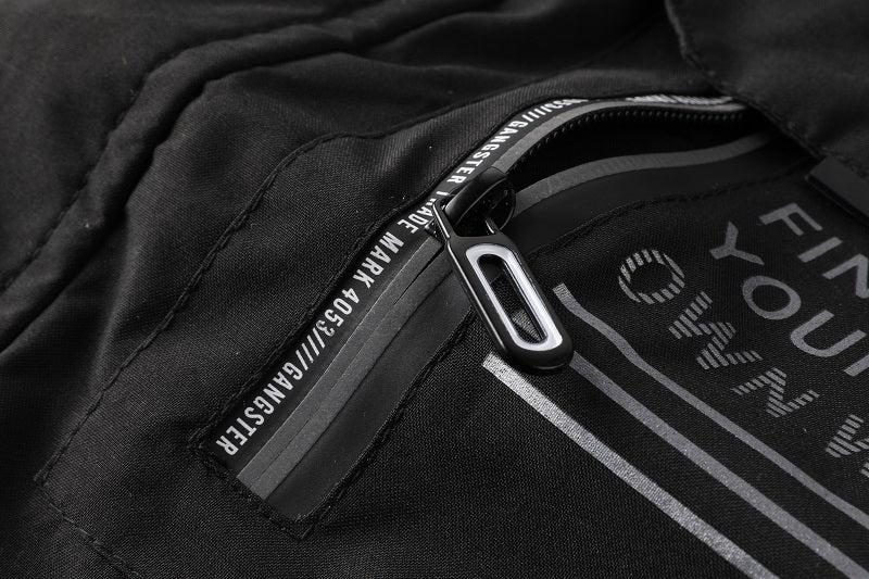 Men's Fashion Casual Windbreaker Bomber Jacket Coat, Outdoor Waterproof Thin Jacket For Spring & Fall