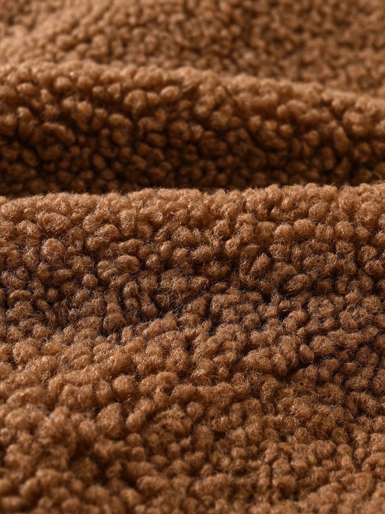 [Cozy Fleece Jacket] Cozy Fleece Jacket for Girls - Two-Tone Color Block with Plush Lining, Long Sleeves & Button Front, Casual Korean Style Winter Outerwear | Button-Up Front Jacket | Plush Lining Jacket