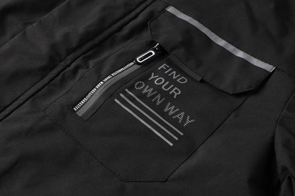 Men's Fashion Casual Windbreaker Bomber Jacket Coat, Outdoor Waterproof Thin Jacket For Spring & Fall