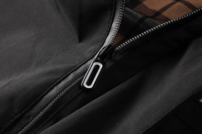 Men's Fashion Casual Windbreaker Bomber Jacket Coat, Outdoor Waterproof Thin Jacket For Spring & Fall