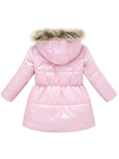 New Winter Thickened Hooded Jacket for Boys and Girls, Medium to Long Length