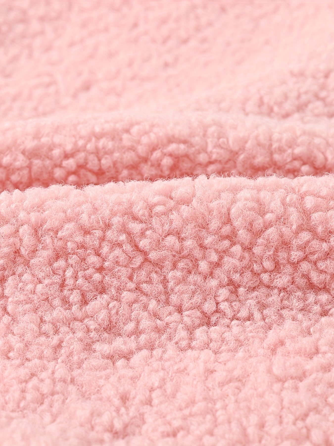 [Cozy Fleece Jacket] Cozy Fleece Jacket for Girls - Two-Tone Color Block with Plush Lining, Long Sleeves & Button Front, Casual Korean Style Winter Outerwear | Button-Up Front Jacket | Plush Lining Jacket