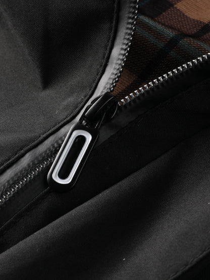 Men's Fashion Casual Windbreaker Bomber Jacket Coat, Outdoor Waterproof Thin Jacket For Spring & Fall