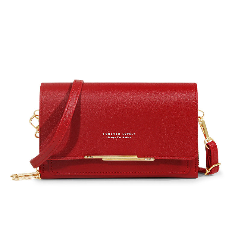 Women's Small Messenger Shoulder Bag Mobile Phone Bag Card Holder Wallet Handbag
