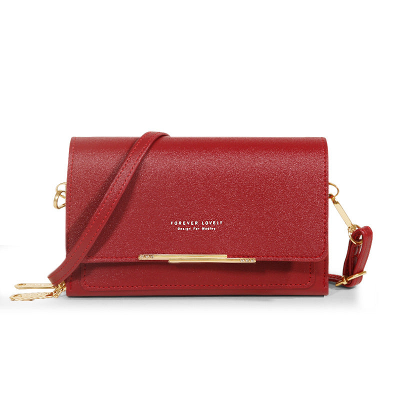 Women's Small Messenger Shoulder Bag Mobile Phone Bag Card Holder Wallet Handbag