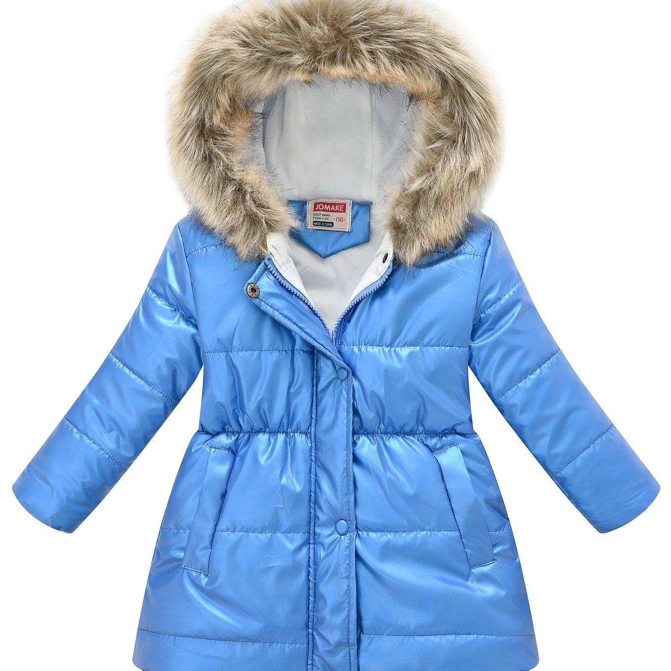 New Winter Thickened Hooded Jacket for Boys and Girls, Medium to Long Length