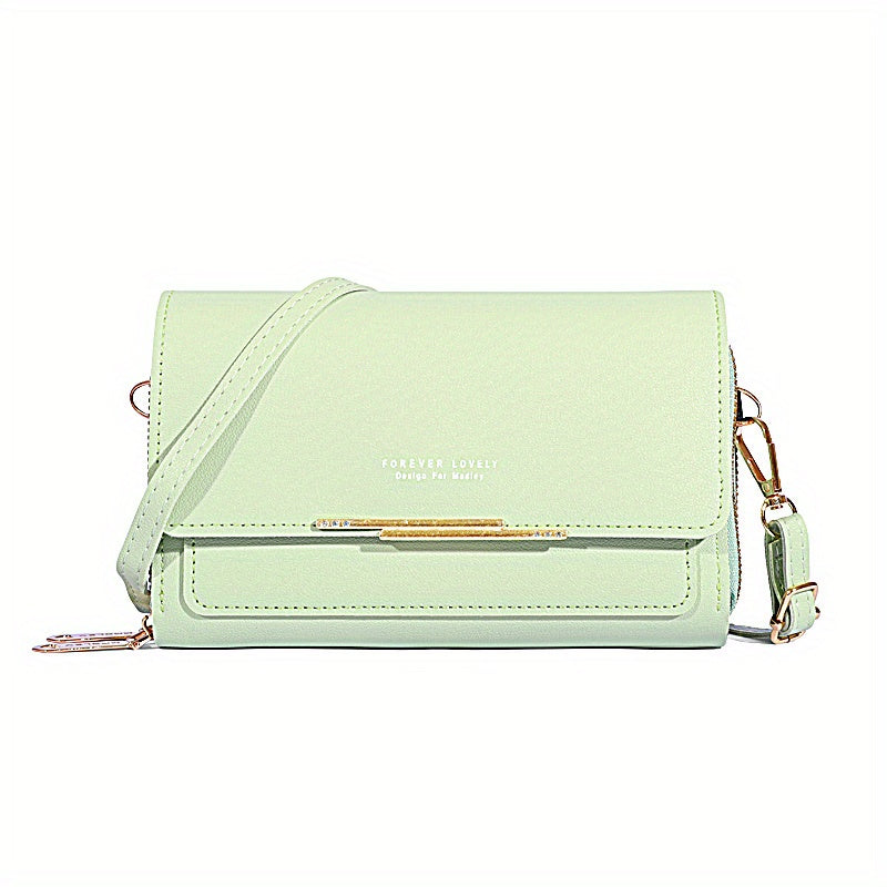 Women's Small Messenger Shoulder Bag Mobile Phone Bag Card Holder Wallet Handbag