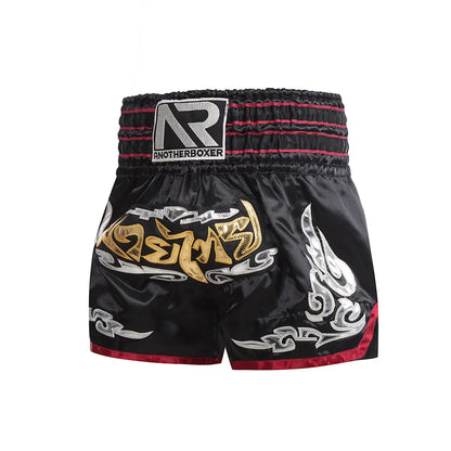 Boxing Shorts for Men Women Children, High Grade Muay Thai Man, Black BJJ Shorts, ONE Championship Quick-Dry Training MMA Pants