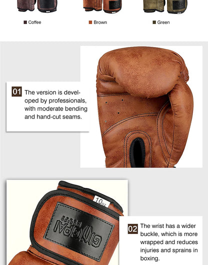 Wholesale Adult Men's Boxing Gloves Sandbag Training Punching Gloves 8 10 12oz MMA Fight Boxing Muay Thai Match Special Gloves