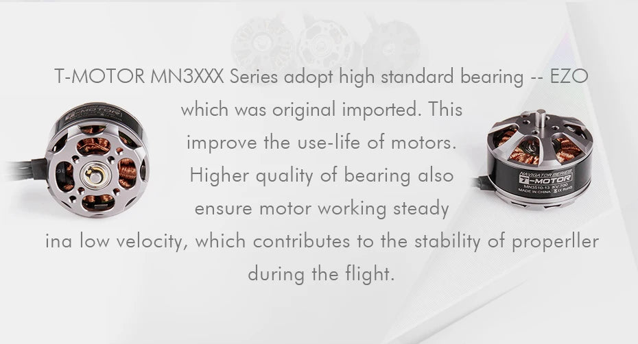 T-Motor Mn3110 Multirotor Fixed Wing Uav Motor for Various Multi-Rotor Vtol and Fixed Wings Photography