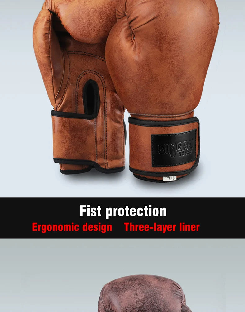 Wholesale Adult Men's Boxing Gloves Sandbag Training Punching Gloves 8 10 12oz MMA Fight Boxing Muay Thai Match Special Gloves