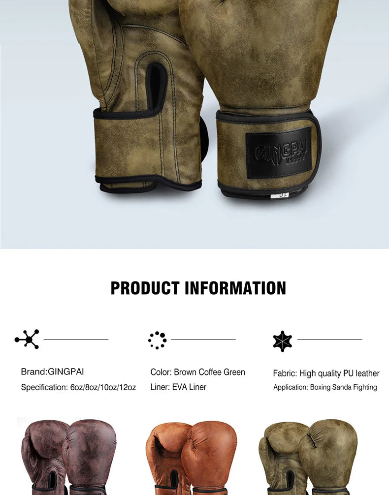 Wholesale Adult Men's Boxing Gloves Sandbag Training Punching Gloves 8 10 12oz MMA Fight Boxing Muay Thai Match Special Gloves