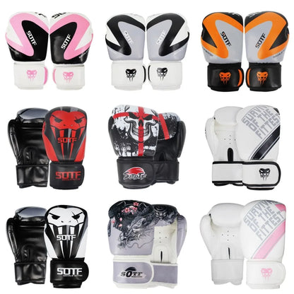 SOTF white MMA Venomous snake Multicolor Boxing gloves MMA gloves Tiger Muay Thai muay thai boxing fight glove Sanda pads box