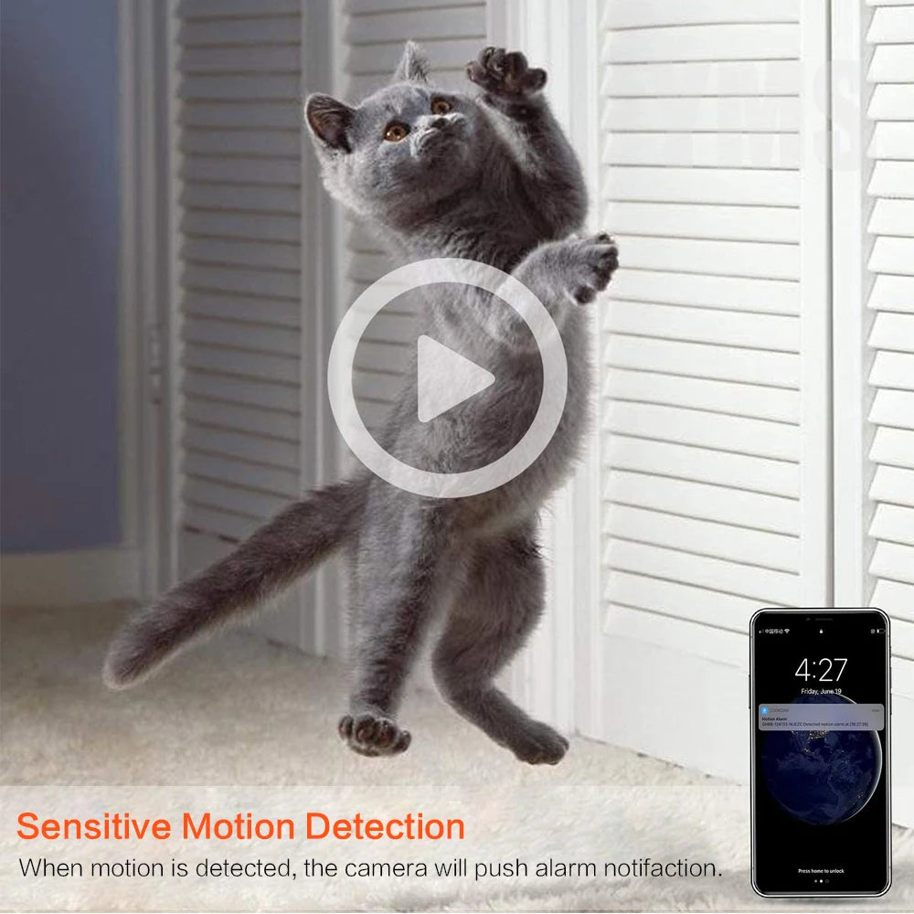 HD 1080P DIY Portable 4K WiFi IP Mini Camera Motion Detection Remote View P2P wireless Micro Camcorder Loop Recording  with batt