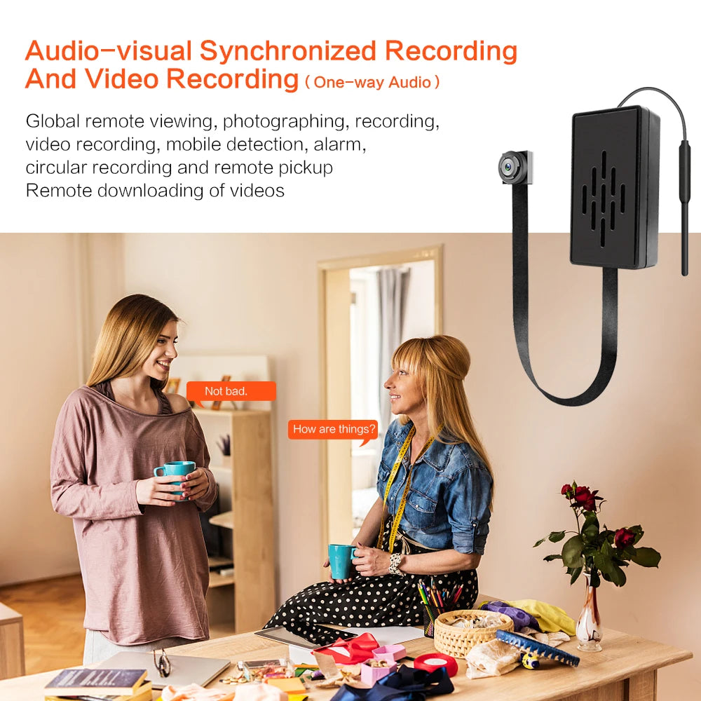 HD 1080P DIY Portable 4K WiFi IP Mini Camera Motion Detection Remote View P2P wireless Micro Camcorder Loop Recording  with batt