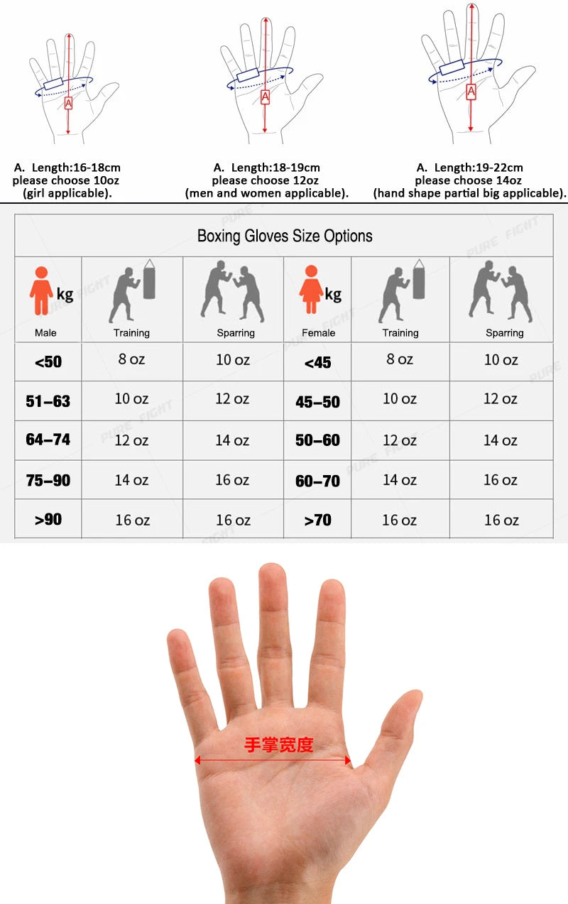 Wholesale Adult Men's Boxing Gloves Sandbag Training Punching Gloves 8 10 12oz MMA Fight Boxing Muay Thai Match Special Gloves