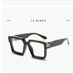 Brand fashion sunglasses for ladies Uv400 glasses with double frames and large frames Luxuriously decorated large face chameleon