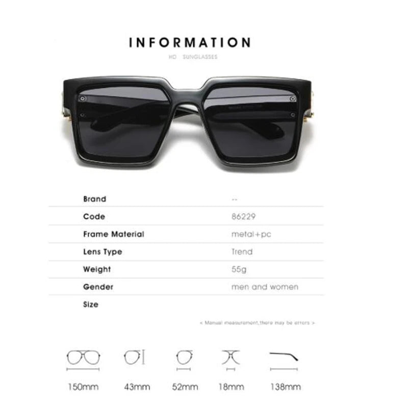 Brand fashion sunglasses for ladies Uv400 glasses with double frames and large frames Luxuriously decorated large face chameleon