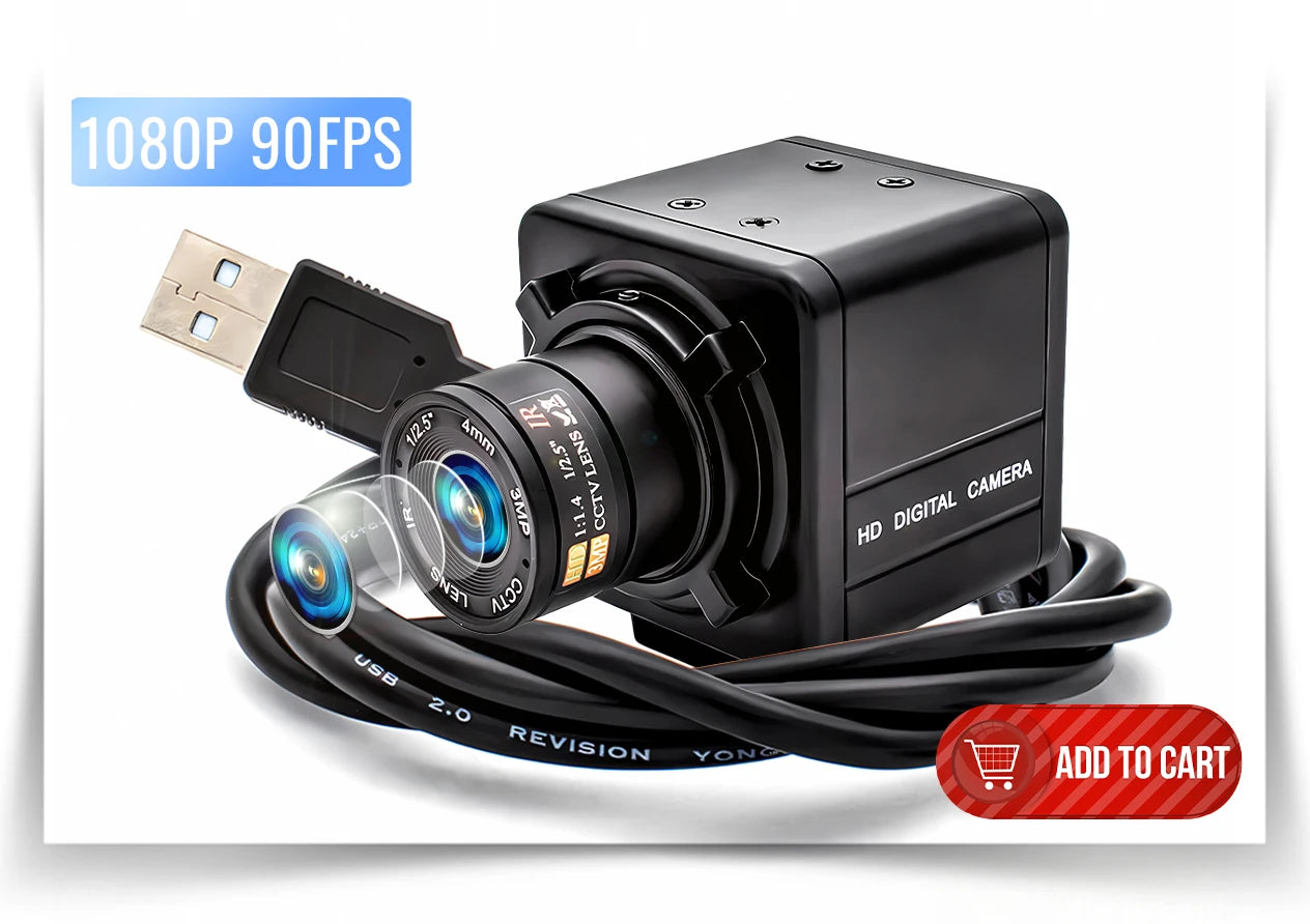 WGWK 4K CMOS POE Digital Live Stream Camera 3/4/5/8MP HD Security Protection Webcam Industrial 2.1/5-100mm Manual Varifocal Lens