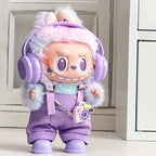 For Labubu clothing set includes headphones  waist belt pants  and accessories
