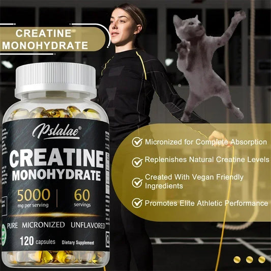 Creatine Monohydrate Supplement - To Help Build Muscle, Enhance Energy and Performance