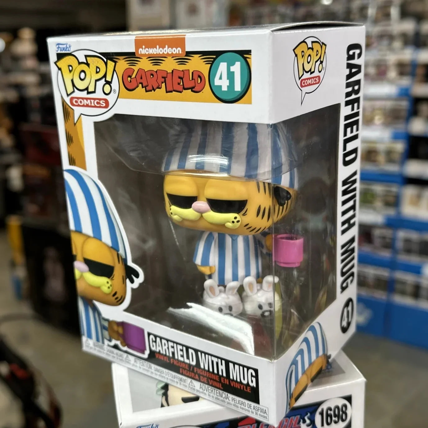 The Garfield Show Anime Figure Garfield with Mug #41 FUNKO POP Limited Edition Vinyl Figures Collect Decoration Model Toy Gifts