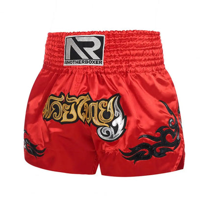 Sports Boxing Shorts Women Men High Elasticity Breathable Muay Thai Cord Design Trunks Kickboxing Shorts