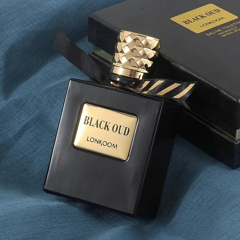 100ml Black Oud Perfume Men's Eau De Toilette Luxury Mysterious Oud Woody Long-Lasting  Parfum Fragrance Cologne