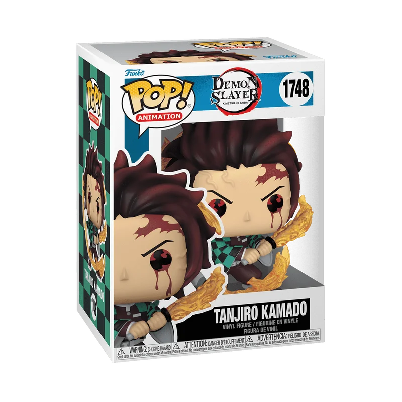Demon Slayer Anime Figure Tanjiro Kamado(Sun Breathing)#1748 Funko Pop 4.55in Vinyl Figure Collectible Limited Edition Toy Gift