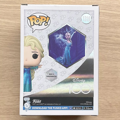 Funko Pop Disney Figure Frozen Elsa Diamond Glitter #1319 The Snow Queen Vinyl Figure Collectible Limited Edition Model Toy Gift
