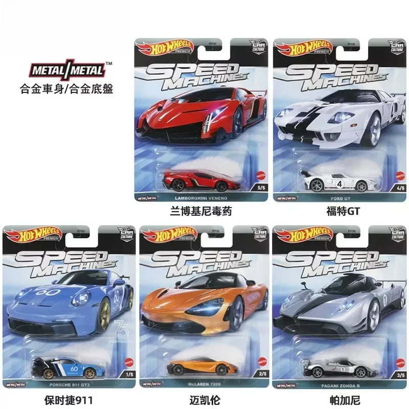 Original Hot Wheels Car Culture Race Day Kid Toy for Boy Premium Vehicle 1/64 Diecast Benz 500 Ford Capri Porsche 935 Collection
