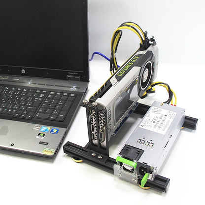 Laptop external graphics card dock mini pcie to pciex16 riser card set bracket + riser card + GPU power cable + power supply