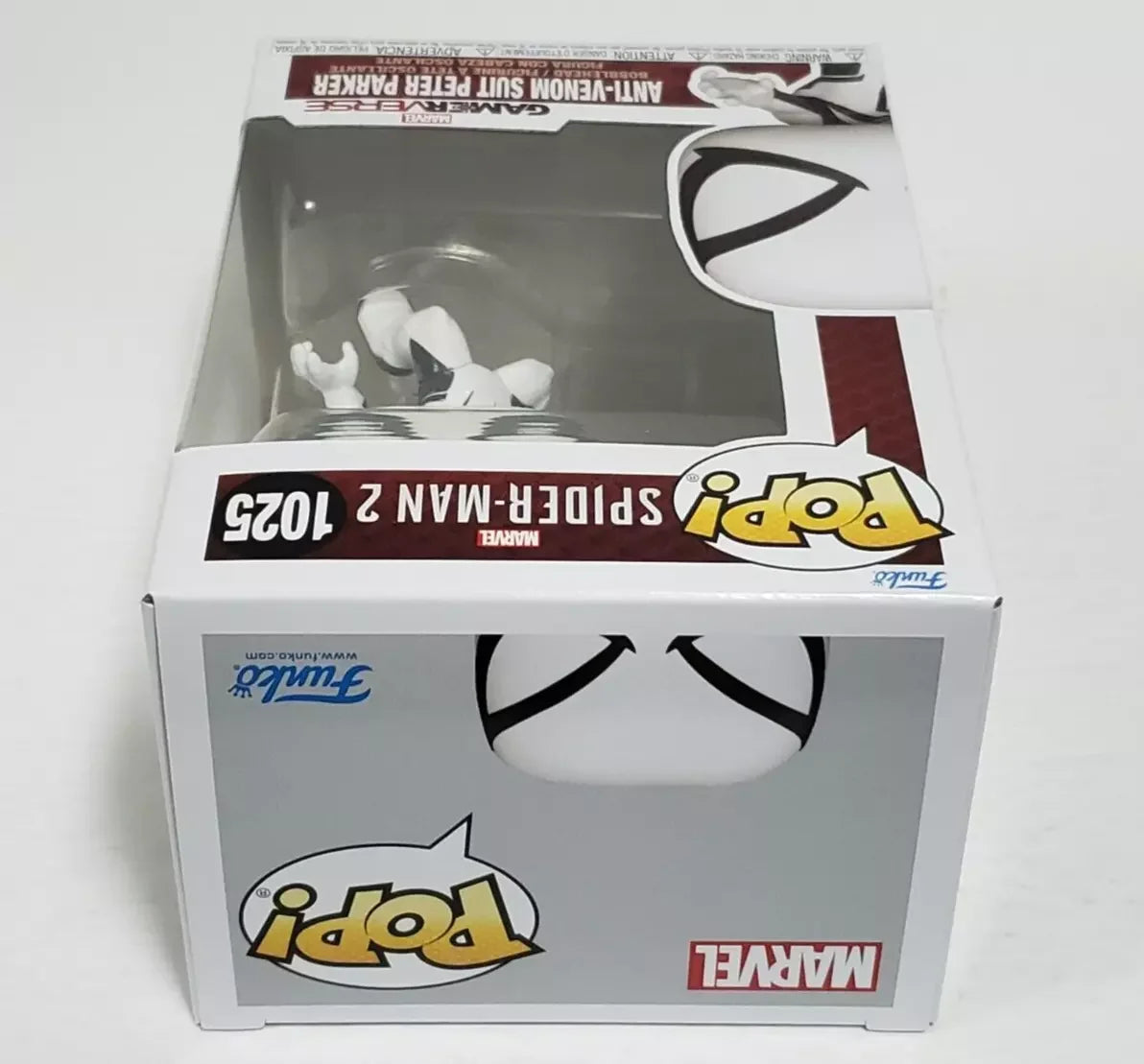 Marvel Spider Man Figure Anti Venom Suit Peter Parker # 1025 Funko Pop 4.15 in Figures Collectible Limited Edition Model Toy