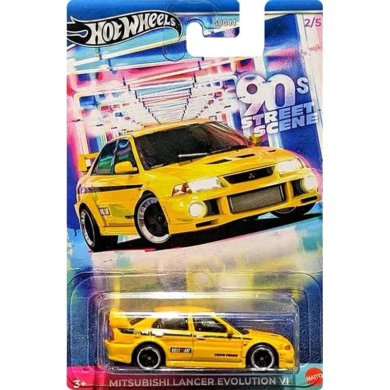 Original Hot Wheels Car 90s Street Scene Boy Toy 1/64 Diecast Nissan 180SX Mitsubishi Lancer Evolution Toyota Celica Honda Civic