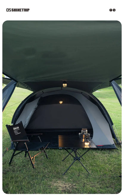 Outdoor Camping Tunnel Tent ShineTrip Portable Easy Setup Multi-Functional Oxford Fabric Easy Storage Motorcycle Travel Shelter