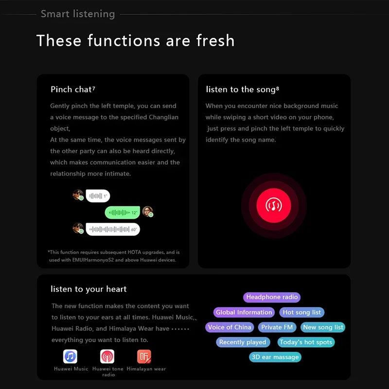 HUAWEI Eyewear 3th Gen Smart Glasses Original  Open Acoustic Design | Comfort Fit | Durable Battery Life