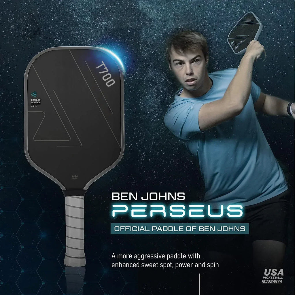USAPA Approved T700 Raw Carbon Fiber Pickleball Paddle Spin Textured Surface